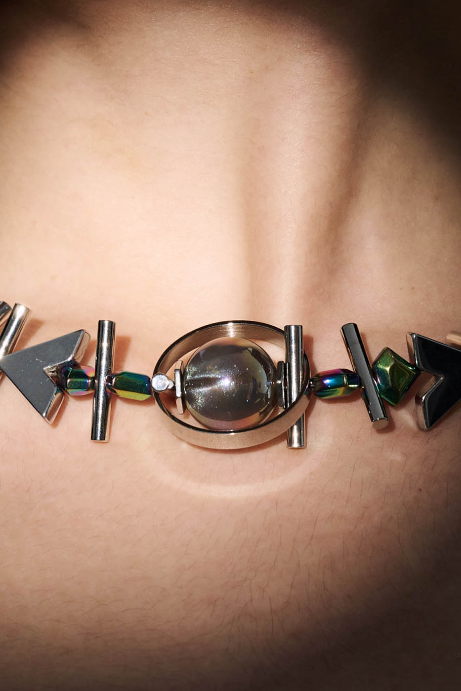 ILLUSORY Geometrical Planetary Beaded Necklace