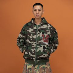 CLP Camo Studded Zip-Up Hoodie