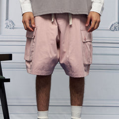 UNLIMITED MOTE Multi-Pocket Drawstring Cargo Shorts