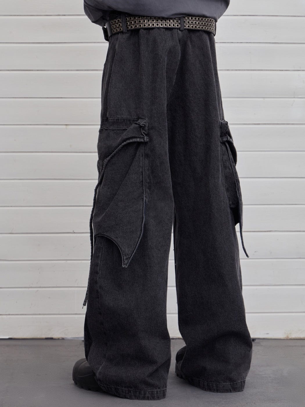 DND4DES Multi-Layered Stripes Deconstructed Jeans