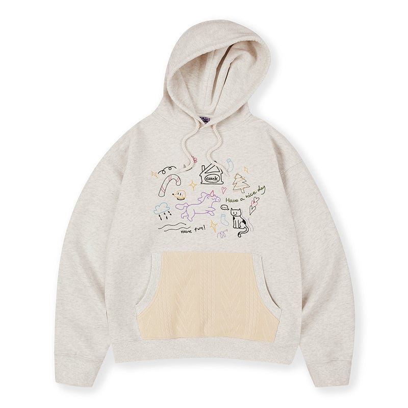 CONKLAB Doodle Knitted Pocket Hoodie