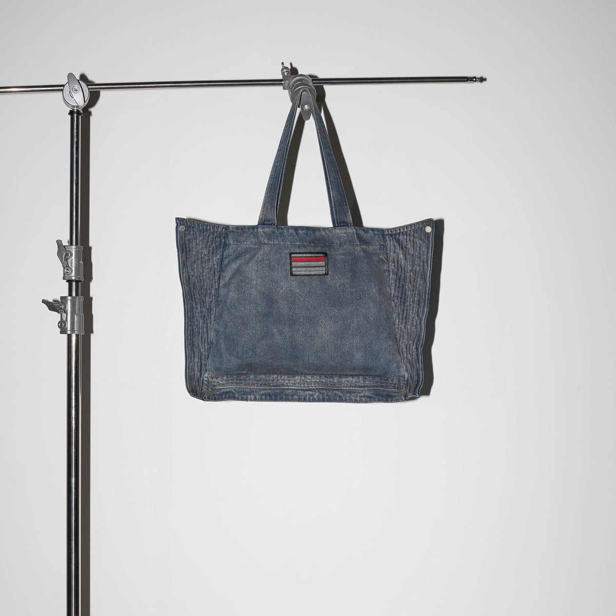 49PERCENT Modern Washed Foldable Denim Tote Bag