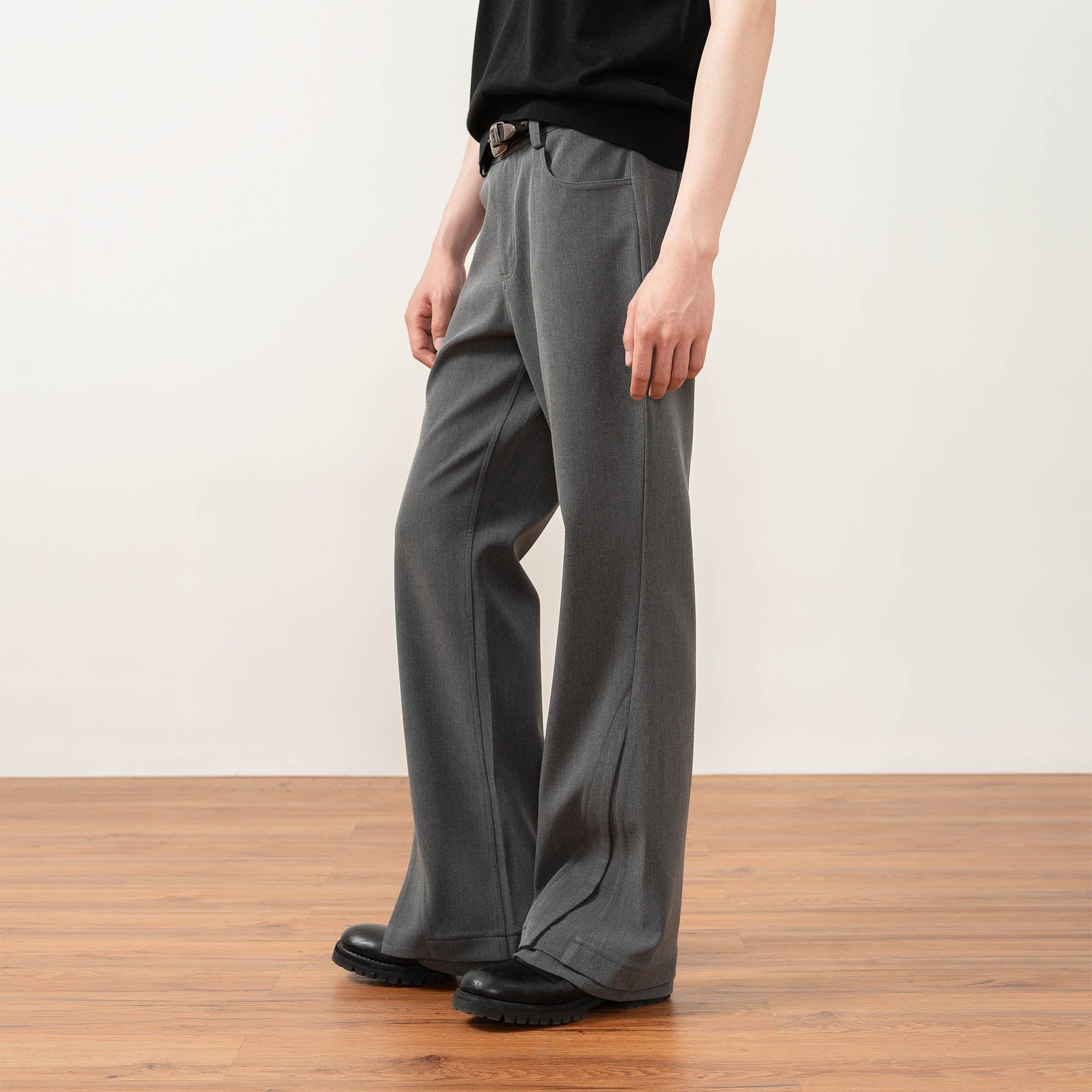 MOITIEDEPETALE Essential Layered Flared Trousers