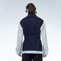 LOSTNFOUND Spliced Stitch Strappy Jacket