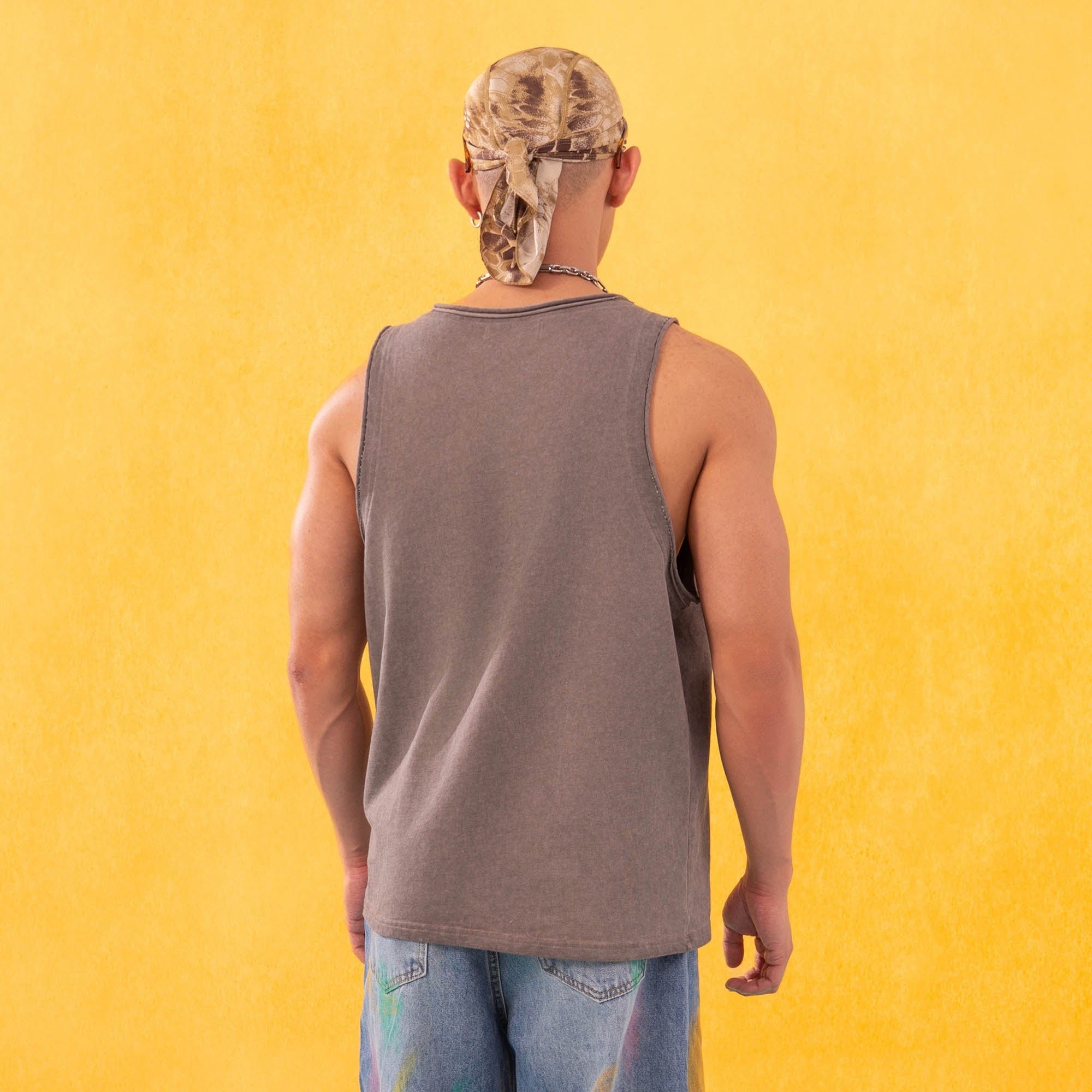 CLP Essential Washed Raw-Edge Tank Top