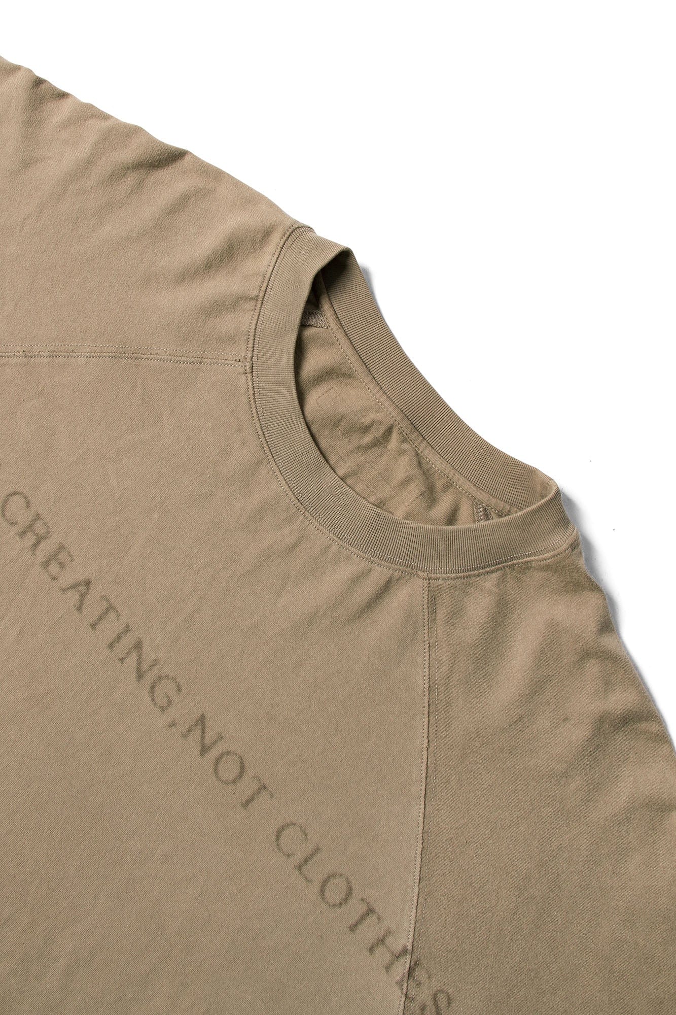 RELABEL Slogan Washed Spliced Raglan T-Shirt