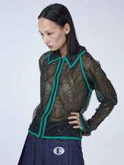 EMBRYO Deconstructed Mesh Shirt
