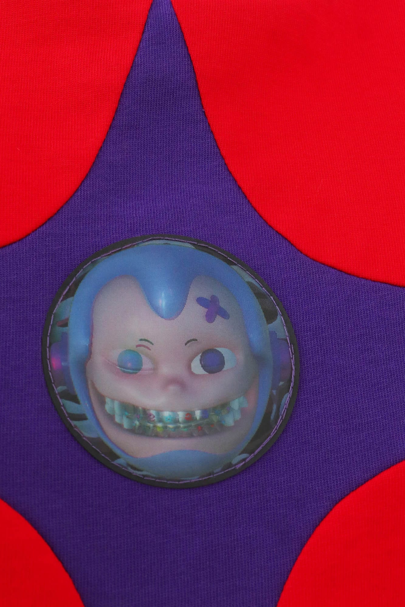EMBRYO Four-Point Star Spliced Cropped Top