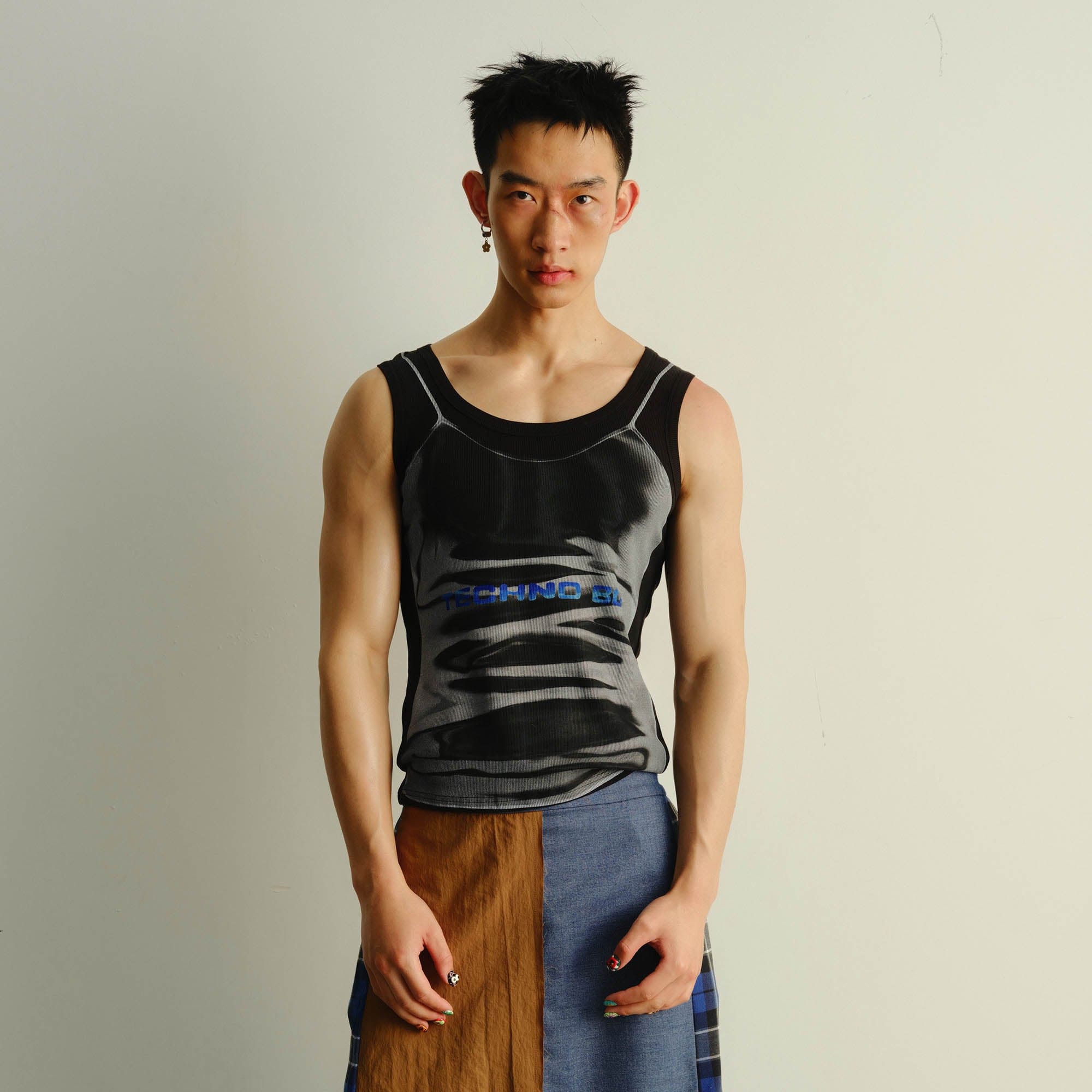 KADAKADA Technoboy Faux-Layer Tank Top