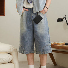 KREATE Inverted Denim Shorts