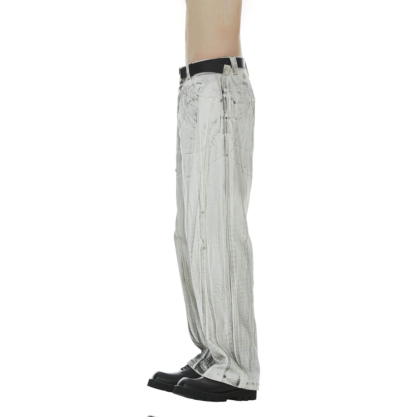 FACEONLAB Gradient Brush-Painted Jeans