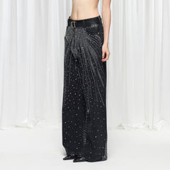 DND4DES×Faychui Radiant Diamond Wide-Leg Jeans