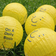 ONADAILYBASIS Smiley Paper Lantern Set