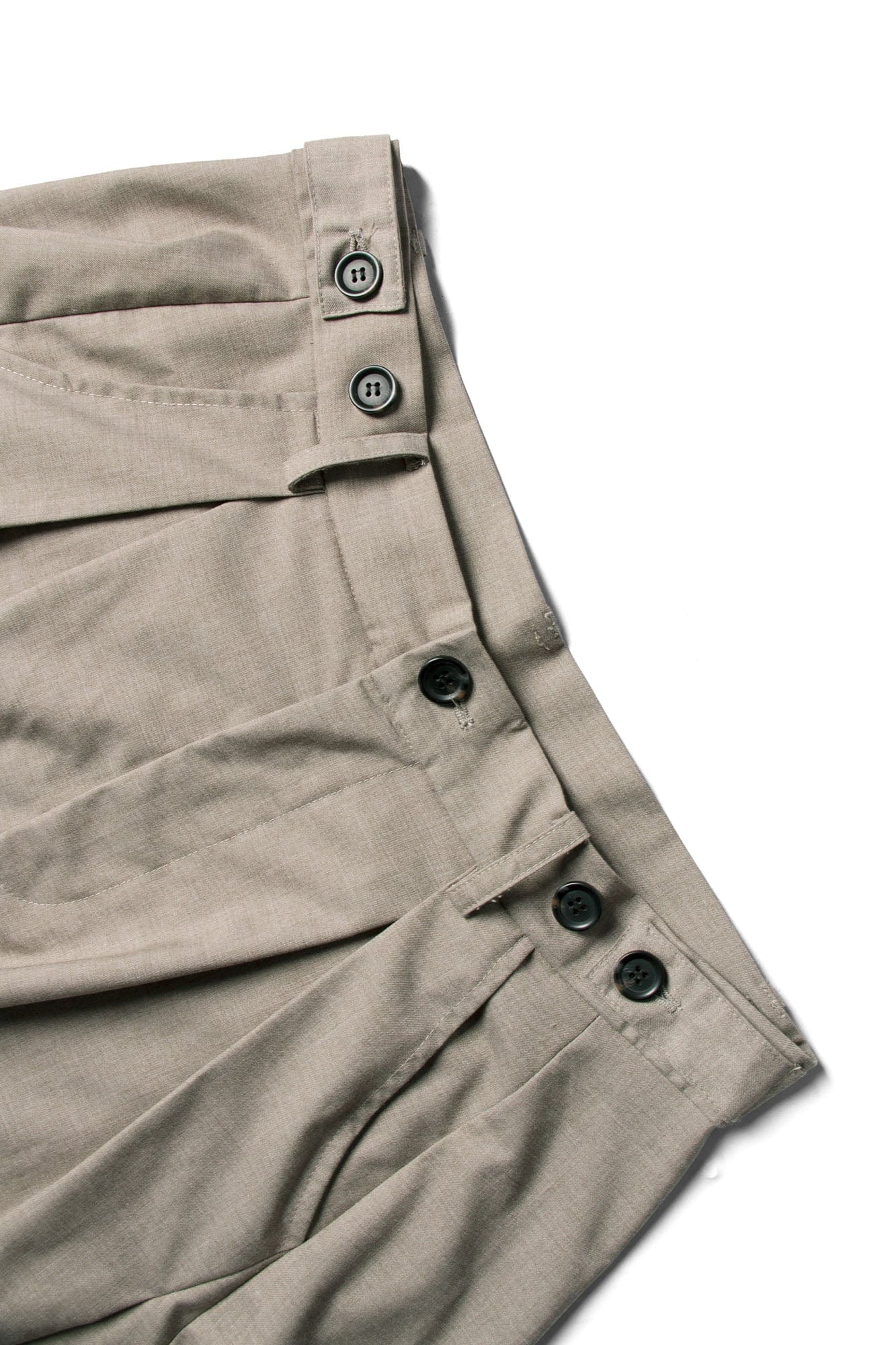 RELABEL Pleated Drape Wide-Leg Shorts