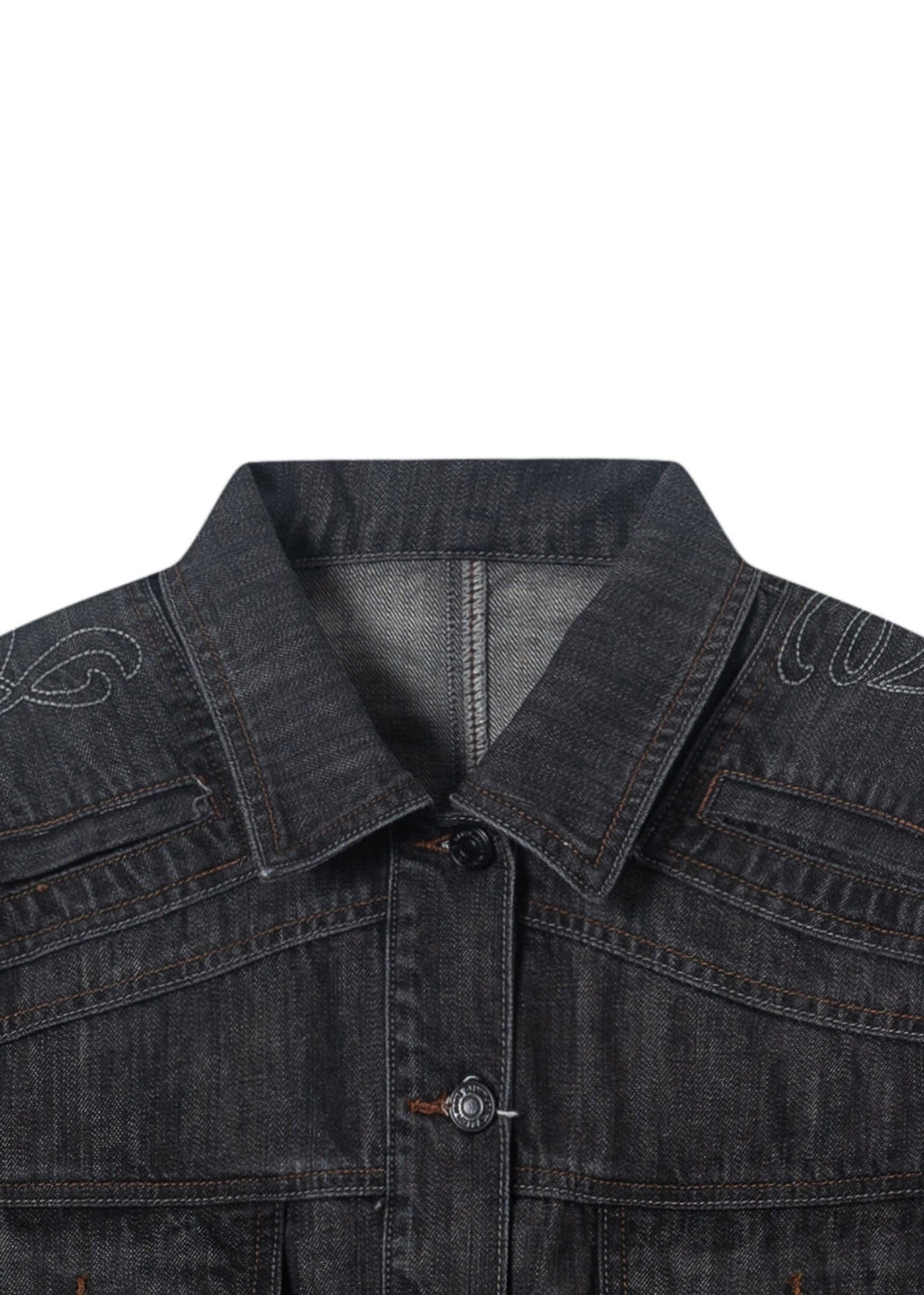 ARTIFICIAL WORLD Deconstructed Faded Denim Jacket