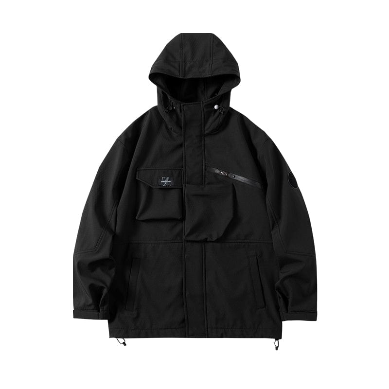 ENSHADOWER Asymmetrical Front Pocket Gorpcore Windbreaker