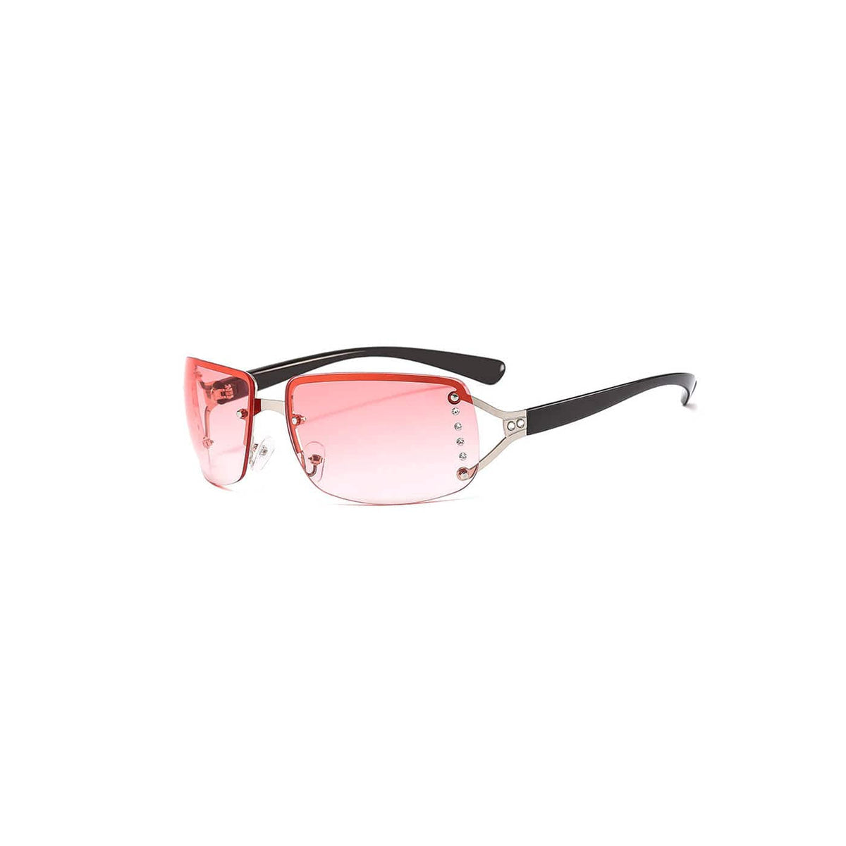 DAMAGE ASIA OPTICALS Semi-Rim Square Gradient Sunglasses