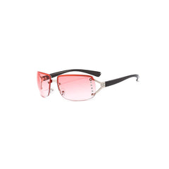 DAMAGE ASIA OPTICALS Semi-Rim Square Gradient Sunglasses