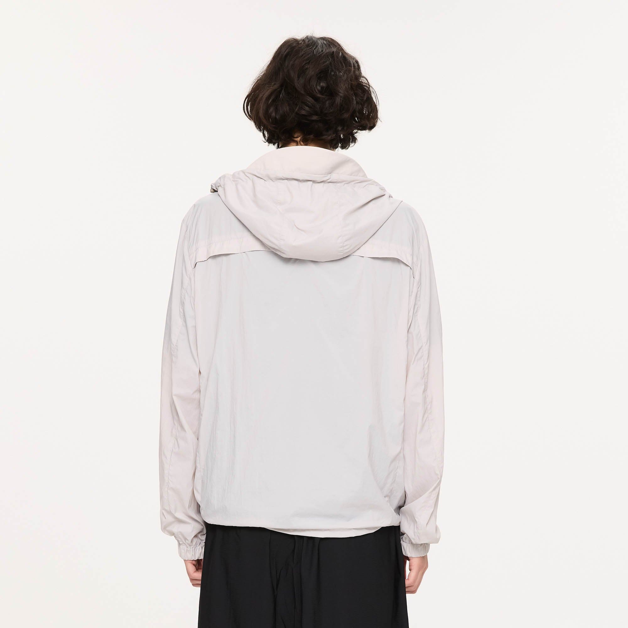 KREATE Asymmetrical Zip Mesh-Paneled UV Protection Hooded Jacket