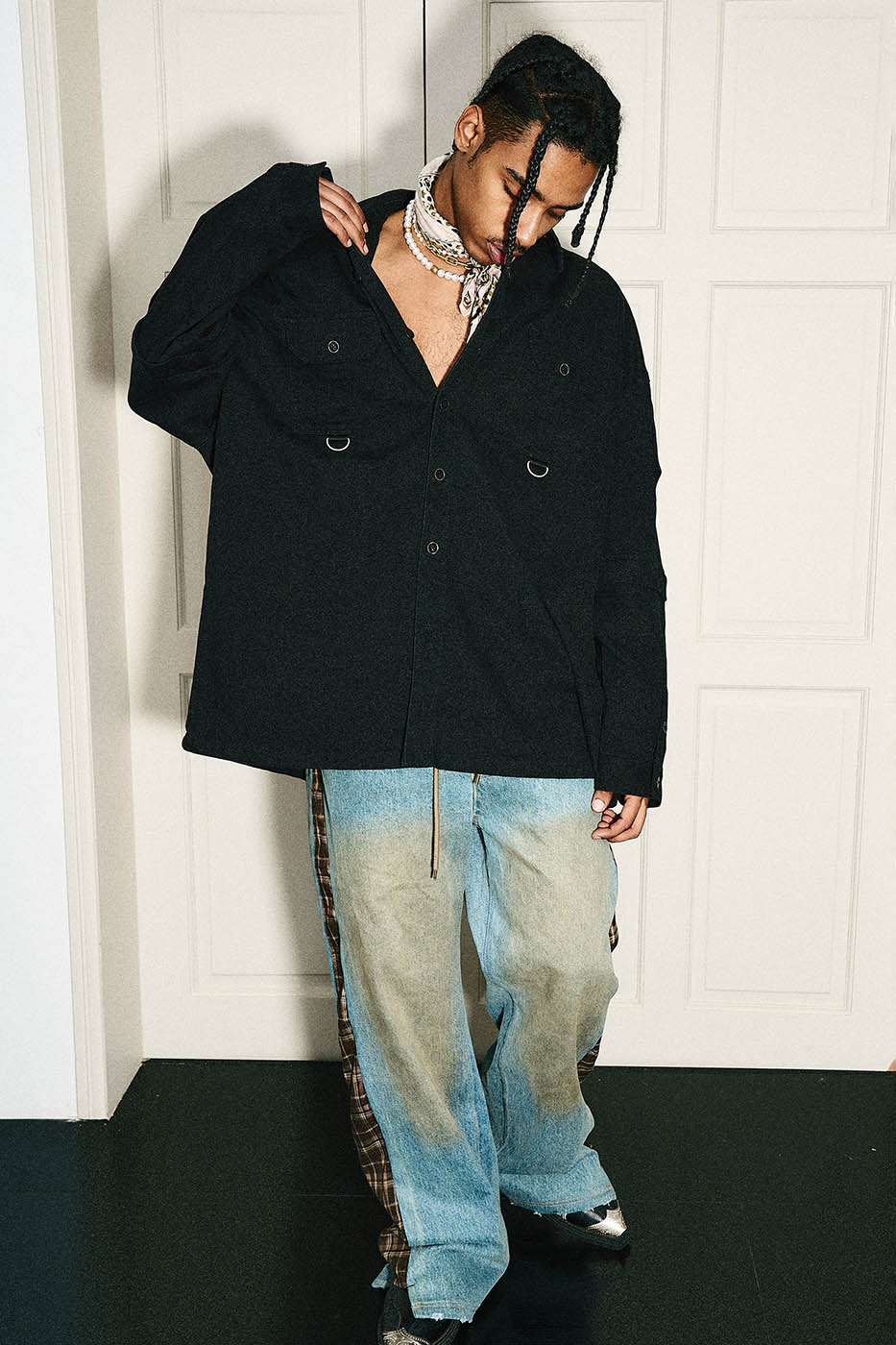STEEPC Detachable Sleeves Embroidered Jacket
