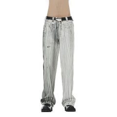 FACEONLAB Gradient Brush-Painted Jeans