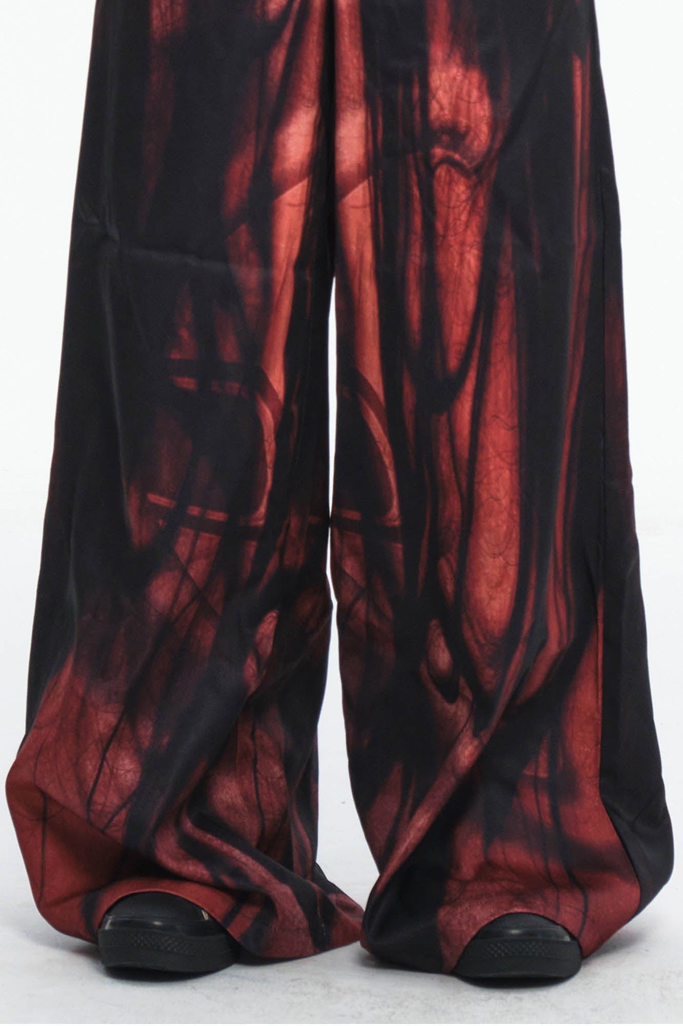 EMBRYO Hair Full-Print Wide-Leg Pants