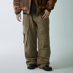 F2CE Asymmetrical Crinkled Cargo Pants