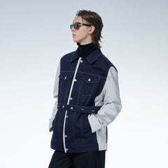 LOSTNFOUND Spliced Stitch Strappy Jacket