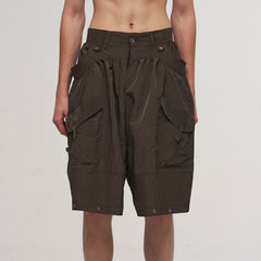ILNya Nieternite Nifutur Multi-Pocket Crinkled Oversized Shorts