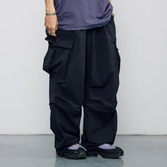BANANA CLUB Crinkled Multi-Pocket Detachable Cargo Pants