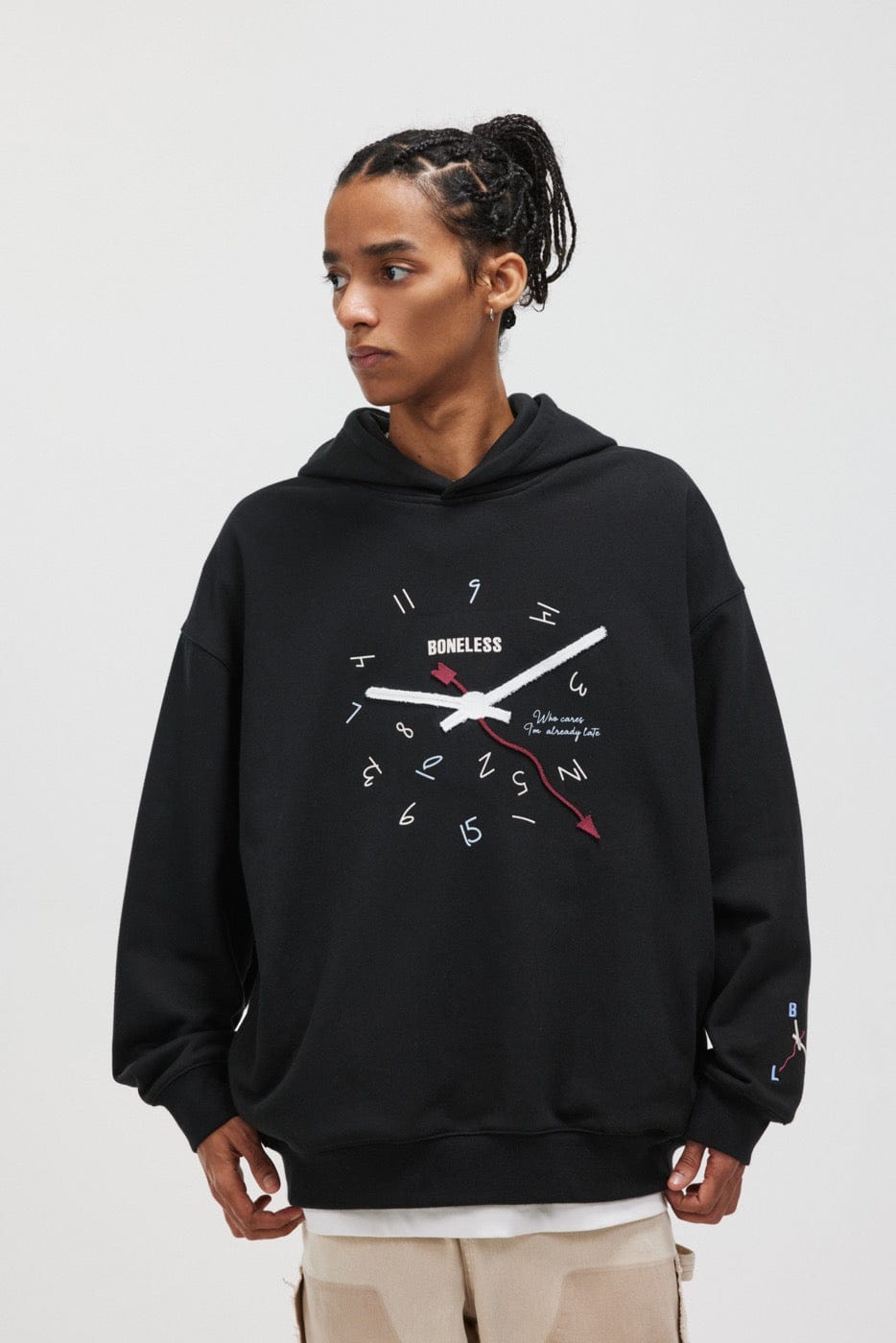 BONELESS Clock Hoodie