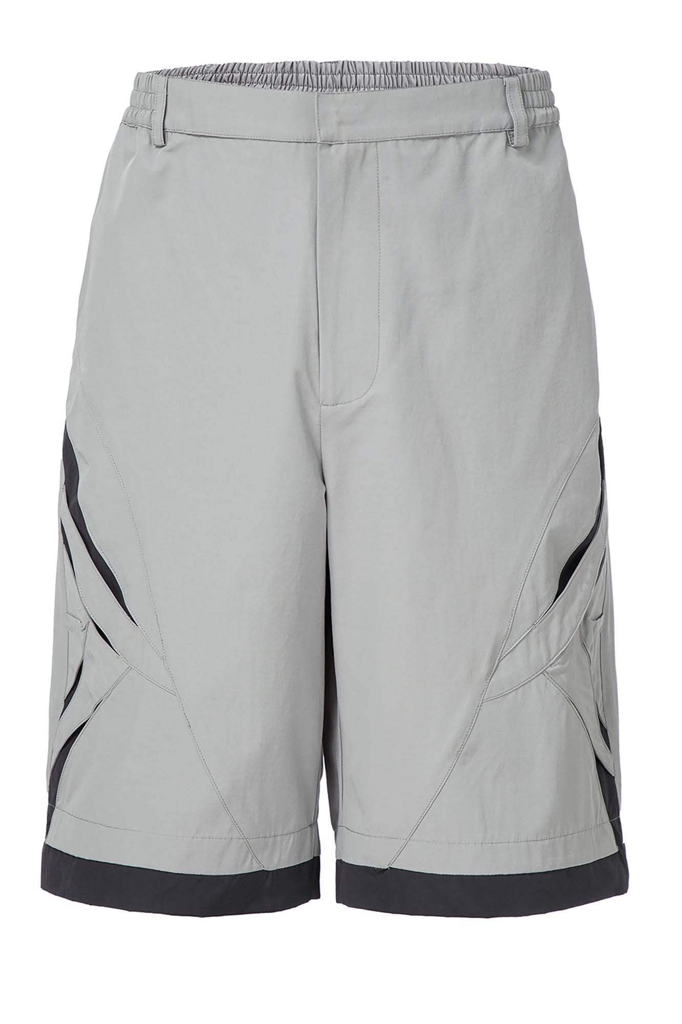 F2CE Contrast Panel Cut-Out Knee Shorts