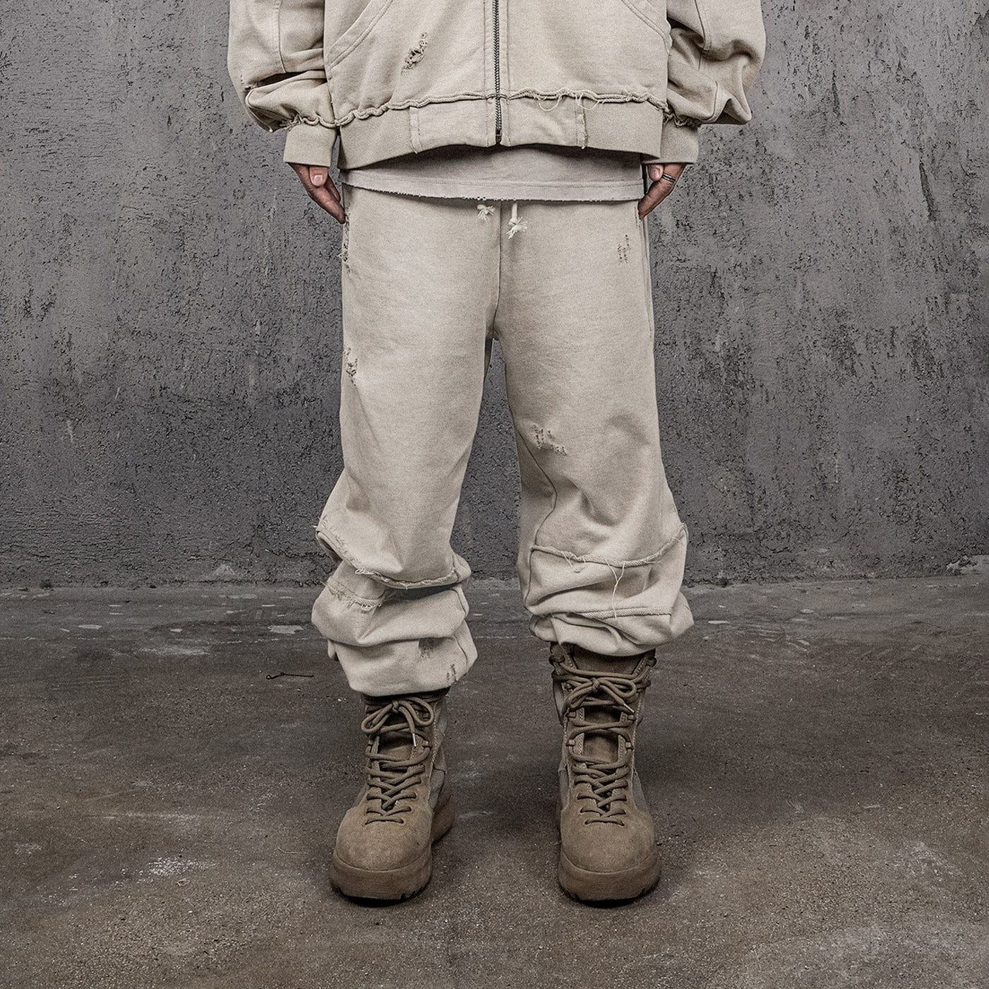 UNDERWATER Wasteland Ripped Spliced Jogger
