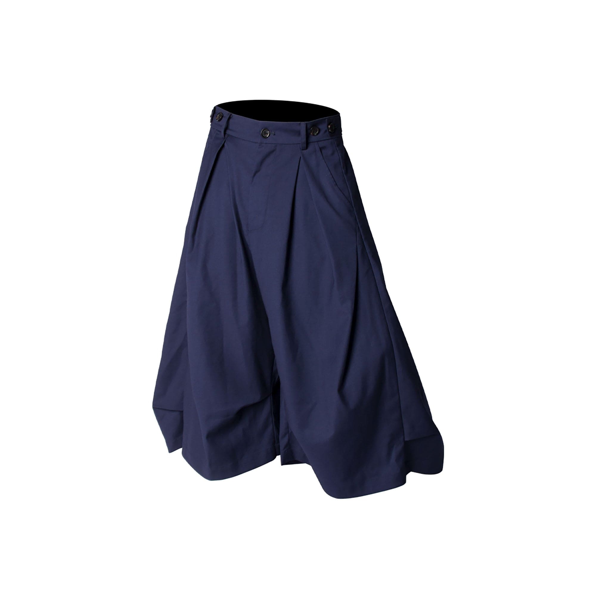 RELABEL Pleated Drape Wide-Leg Shorts