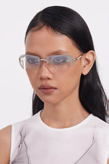 DAMAGE ASIA OPTICALS Semi-Rim Oval Sunglasses
