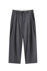 FACEONLAB Essential Wool-Blended Pleated Trousers