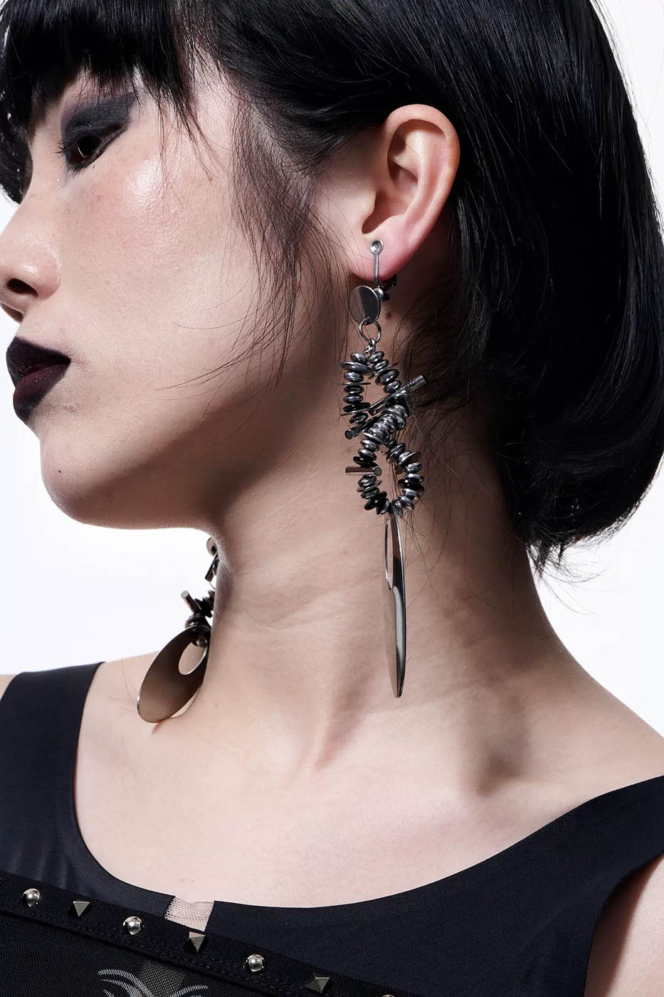 ILLUSORY Mechanical Punk Metal Earings / Ear Clips