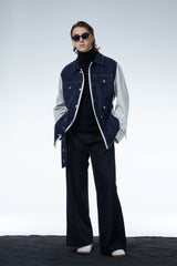 LOSTNFOUND Spliced Stitch Strappy Jacket