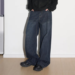 49PERCENT Modern Washed Rivet Straight-Leg Jeans