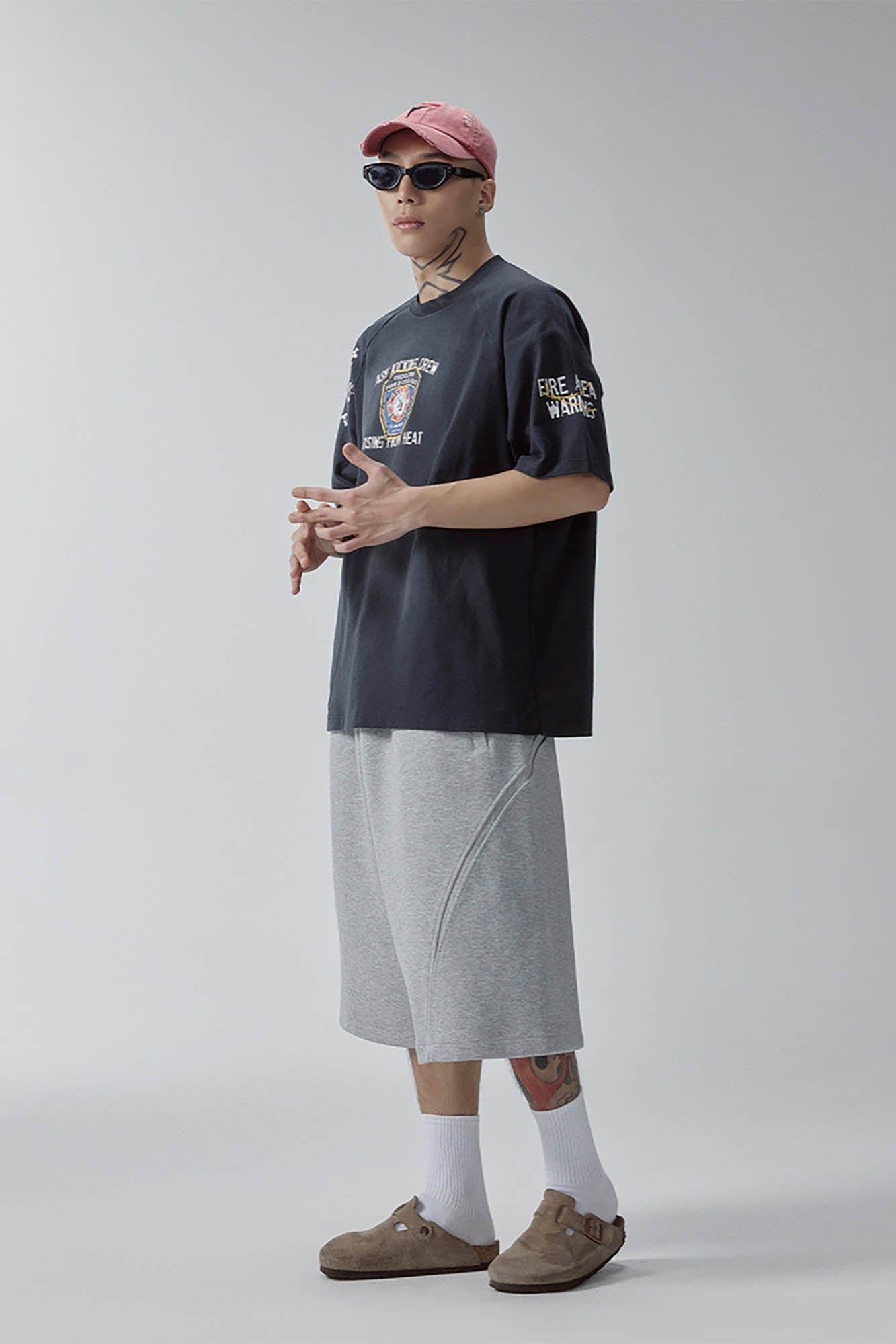 F2CE Curved Spliced Drawstring Shorts