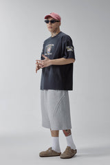 F2CE Curved Spliced Drawstring Shorts