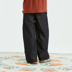 ONADAILYBASIS Essential Curved Paneled Raw Jeans