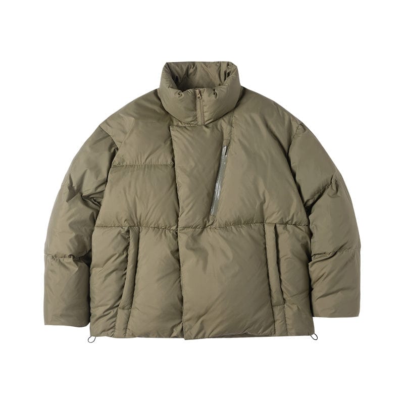 ENSHADOWER Asymmetric Magnetic Snap Down Jacket