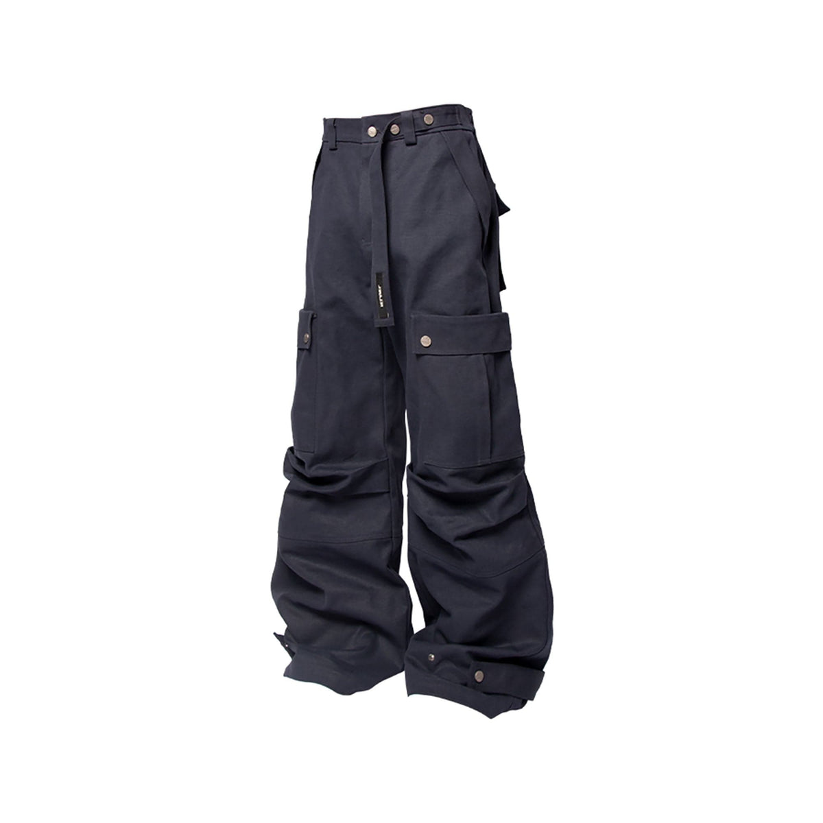 RELABEL Multi-Pocket Oversized Workwear Cargo Pants Dark Gray