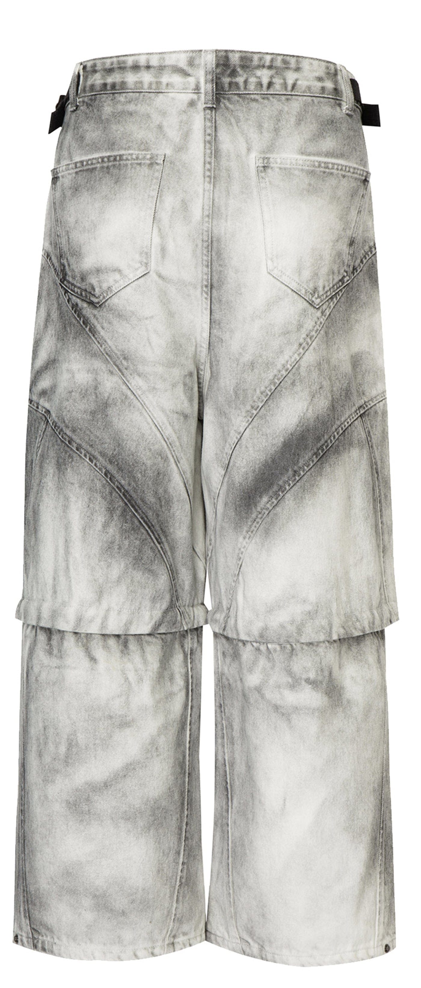 F2CE Distressed Detachable Parachute Pants