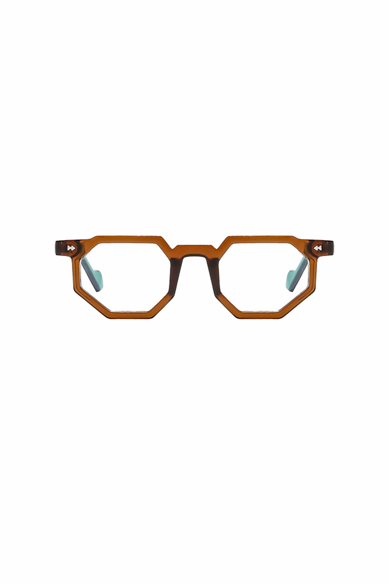 DAMAGE ASIA Angular Geometric Thick-Frame Glasses