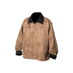 RELABEL Distressed Washed Multi-Pocket Detroit Jacket