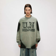 OVDY Unloose Ink Gradient Long-Sleeve Tee