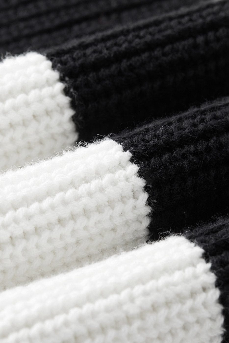 BONELESS Ripped Contrasted Stripes Sweater