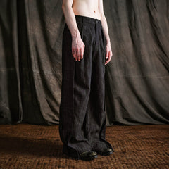 ILNya Nieternite Nifutur Wool-Blended Pleated-Waist Spliced Trousers